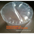Flat Bottom plastic zipper bag, round bottom poly bags, custom reusable round bottom plastic bag